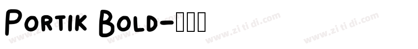 Portik Bold字体转换